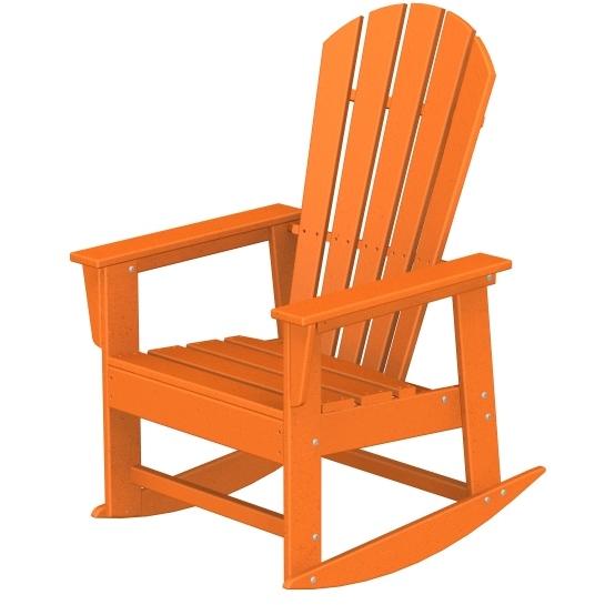 Poly-Wood Recycled Plastic Wood South Beach Adirondack Rocking Chair Poly-Wood Recycled Plastic Wood South Beach Adirondack Rocking Chair