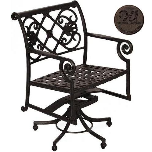 Windham Castings Catalina Swivel Pedestal Dining Chair Frame Only, Bronze Windham Castings Catalina Swivel Pedestal Dining Chair Frame Only, Bronze
