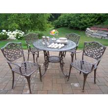 Oakland Living 42 Inch Mississippi 5 Piece Dining Set - Antique Bronze