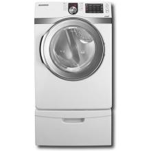 Samsung Dryers 7.4 Cu Ft. With Front Load Super Capacity Electric Dryer, White Chrome - DV419AEW