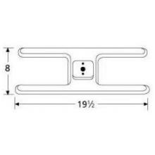 Stainless Steel H Single Burner Head 10201