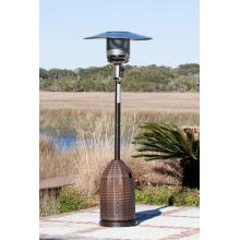 Fire Sense Patio Heaters 46000 BTU Mocha Propane Patio Heater With Wicker Tank Cover