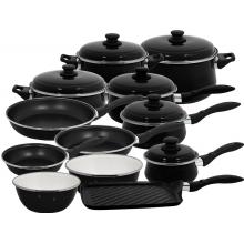 Provence Black Matte/gloss Enamel On Steel 16 2 Pcs. Cookware Set
