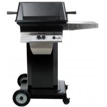 PGS Gas Grills A30 Cast Aluminum Propane Gas Grill On Black Portable Pedestal Base