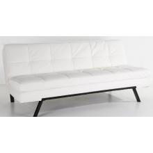 Abbyson Living Anchor Double Cushion Leather Convertible Sofa - White - AD-150L