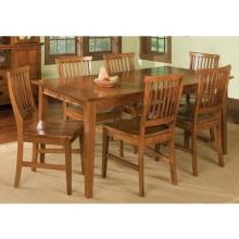 Home Styles Arts And Crafts 7 Piece Dining Set - Cottage Oak - 5180-319