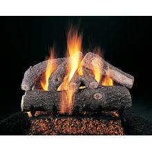 Rasmussen Gas Logs 18 Inch Frosted Oak Vented Log Set With Multi-Burner - Match Light