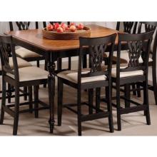 Hillsdale Embassy Square Counter Height Dining Table With Leaf And Pattern Veneer - Cherry/rubbed Black - 4808-835
