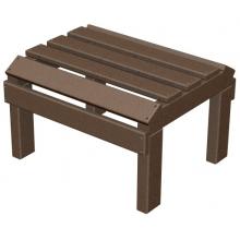 Poly-Wood Recycled Plastic Wood Classic Adirondack Ottoman For Reclining Lounge Chair