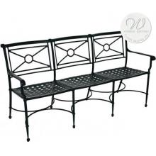 Windham Castings Windsor Triple Settee Frame Only, White