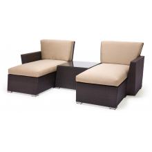 Caluco Maxime Wicker Chaise Lounge Set