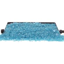 Peterson Fyre Glass 30 Inch Azuria See-Thru Vented Natural Gas Fire Glass Set With G45 Glass Burner - Match Light