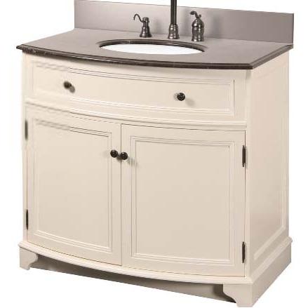 The Pegasus Arcadia Combo Bathroom Vanity 37 Inches Frost White W/Marble Top - ARAA3734