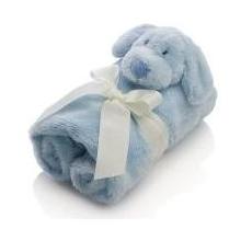 Elegant Baby Blue Puppy Security Blanket