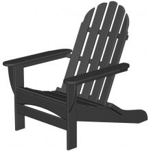 Poly-Wood Recycled Plastic Wood Classic Adirondack Curve Back Lounge Chair