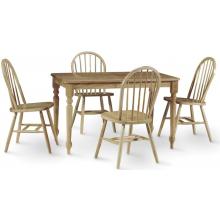 International Concepts Dining Essentials 30 Inch X 48 Inch Dining Set - T01-3048 C01-212 (4)