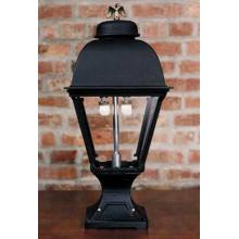 Gaslite America GL2000 Cast Aluminum Manual Ignition Natural Gas Light With Dual Mantle Burner And Pedestal Mount