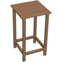 Poly-Wood Recycled Plastic Wood Long Island Adirondack Counter End Table - 15 Inch Square