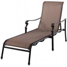 Darlee Monterey Cast Aluminum Sling Outdoor Patio Extra Long Chaise Lounge - Antique Bronze
