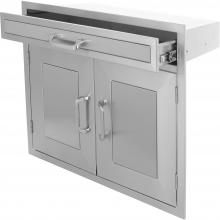 Kingston Panel Series 30 Inch Double Door & 4 Inch Drawer Combo