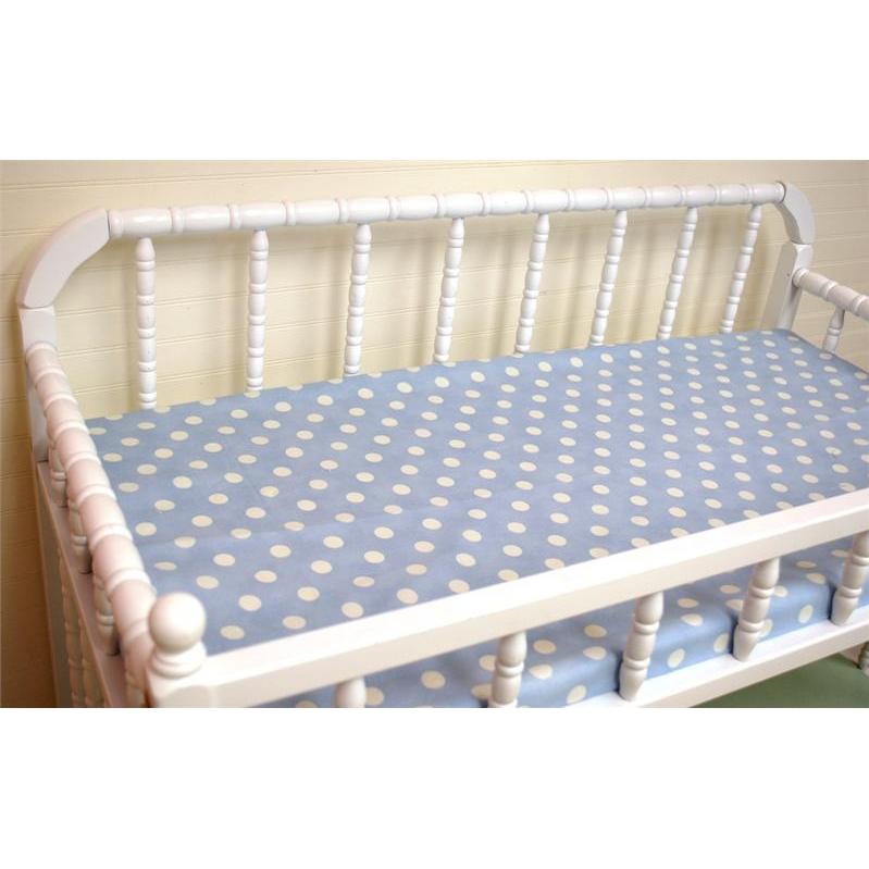 New Arrivals Contoured Changing Pad Cover - Vintage Blue Dottie