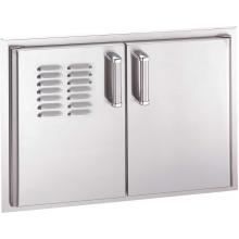 Fire Magic Echelon Stainless Double Access Door With Dual Drawer, Trash Tray And Louvers