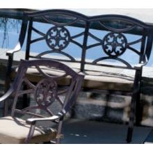 Alfresco Home Lista Dining Bench With Cushion - Antique Wine
