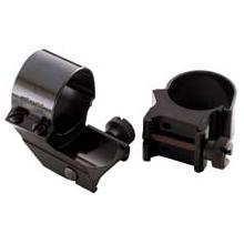 Weaver Detachable Top Mount Extension Rings, 1 Inch High, Matte Black