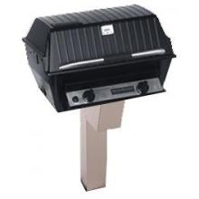 Broilmaster R3B Infrared Combination Propane Gas Grill On Stainless In-Ground Post