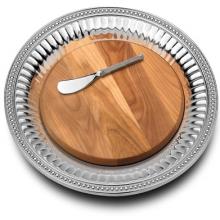 Wilton Armetale Flutes & Pearls Medium Cheeseboard Round - 272504