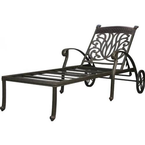 Casual Sunset Cast Aluminum Patio Chaise Lounge - Upgraded Cushion(s) Casual Sunset Cast Aluminum Patio Chaise Lounge - Upgraded Cushion(s)