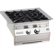 Fire Magic Natural Gas Built In Power Burner With Cast Brass Burner And Porcelain Cast Iron Grid