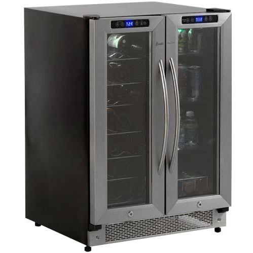 Avanti 3.0 Cu. Ft. / 21 Bottle Built-In Dual Zone Beverage Center / Wine Cooler - Stainless Steel - WBV21DZ