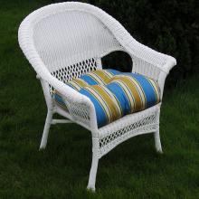 North Cape Portland Resin Wicker Chair - White