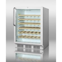 Summit Wine Cellars Under-Counter Wine Cooler - SWC6GWLCSSWO