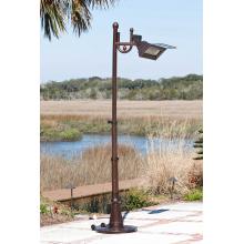 Fire Sense Patio Heaters 1500 Watt Hammered Bronze Traditional Design Electric Infrared Patio Heater With Telescoping Pole