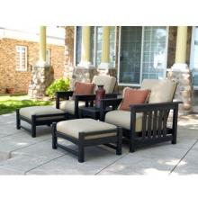 Poly-Wood Club Mission Recycled Plastic Wood Lounge Set