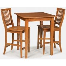 Home Styles Arts And Crafts 3 Piece Bistro Set - Cottage Oak - 5180-359