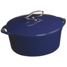 Lodge Cast Iron Dutch Ovens L Series Enamel 4 Quart Dutch Oven, Liberty Blue - E4D30
