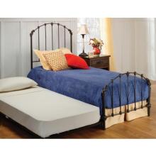 Hillsdale Bonita Copper Mist Metal Bed Set With Frame And Trundle - Twin - 346BTWHTR