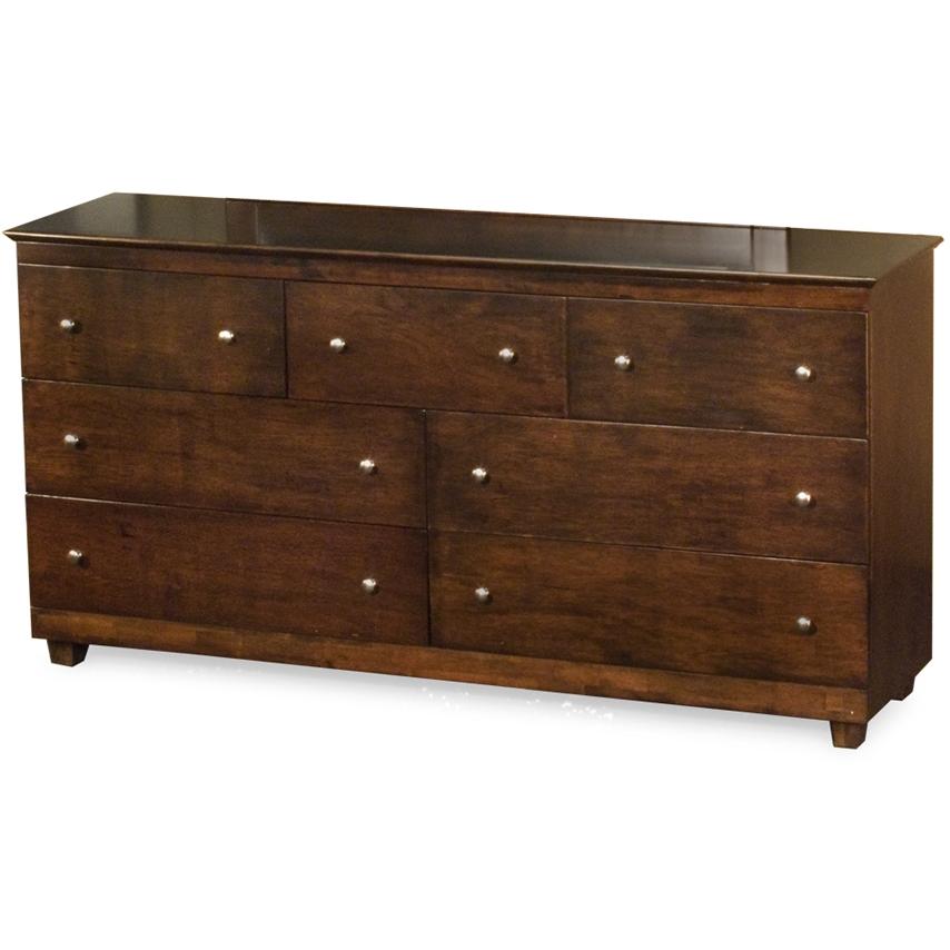 Atlantic Furniture Miami 7 Drawer Dresser Antique Walnut - 74704