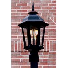 Gaslite America GL1200 Cast Aluminum Manual Ignition Natural Gas Light With Dual Mantle Burner For Post Mount