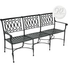 Windham Castings American Gothic Triple Settee Frame Only, White