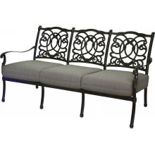 Darlee Florence Cast Aluminum Outdoor Patio Sofa - Antique Bronze