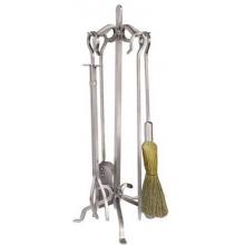 UniFlame 5 Piece Stainless Steel Fireset With Hook Handles