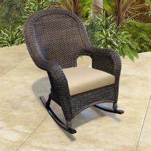North Cape Montclair High Back Patio Rocker - Cappuccino