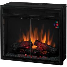ClassicFlame 23EF025GRA 23 Inch Electric Fireplace Insert With Doors And Remote - Black