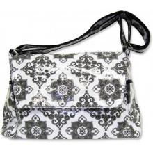 Trend Lab Messenger Diaper Bag - Versailles Black