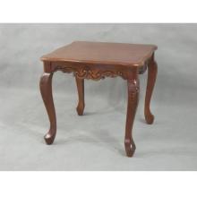 International Caravan Carved Wood 21.5 X 20 End Table (KD) - 3862