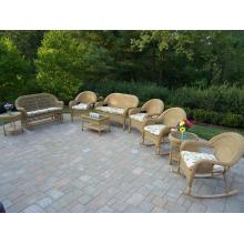 Oakland Living Resin Wicker 9 Piece Seating Set With Cushions